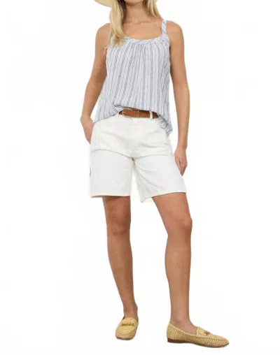 Lamade Lydia Linen Cami In Natural In Blue