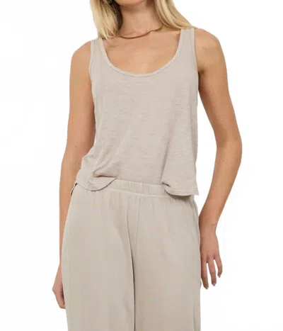 Lamade New Boyfriend Tank In Oak Bark In Neutral