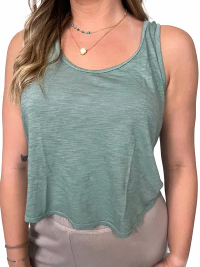 Lamade New Boyfriend Tank In Sage In Green