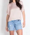 Lamade Nights In The City Silk Tee In Mocha