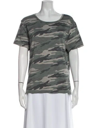 Pre-owned Lamade Printed Scoop Neck T-shirt In Multi