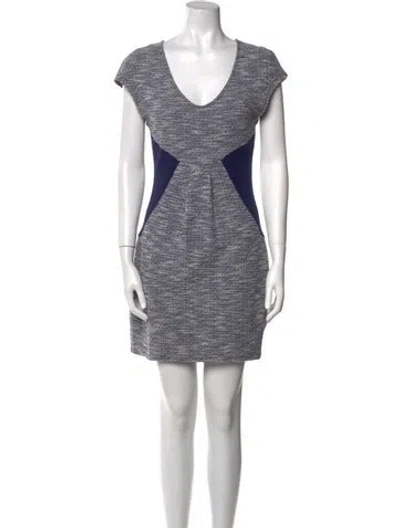 Pre-owned Lamade Scoop Neck Mini Dress In Multi