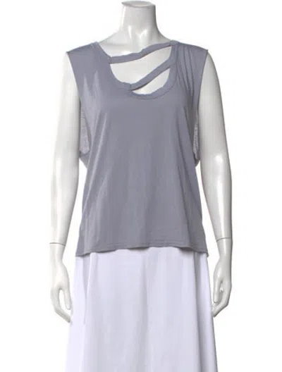 Pre-owned Lamade Scoop Neck Sleeveless Top In Grey