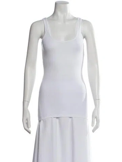 Pre-owned Lamade Scoop Neck Sleeveless Top In White