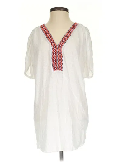 Pre-owned Lamade Short Sleeve Blouse In White