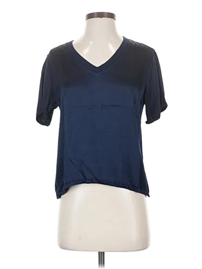 Pre-owned Lamade Short Sleeve Top Blue V-neck Tops