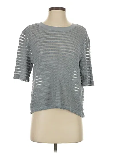 Pre-owned Lamade Short Sleeve Top Gray Boatneck Tops