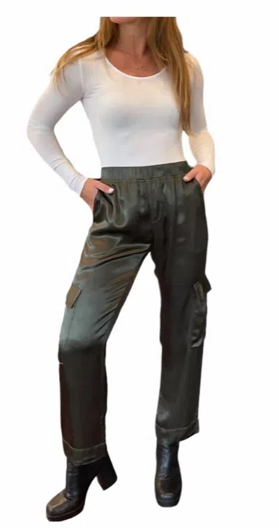 Lamade Silky Cargo Pant In Military Green