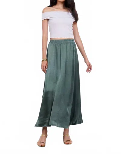 Lamade Silky Volume Skirt In Green