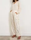 Lamade Silky Wide Cargo Pant In Dove