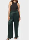Lamade Silky Wide Leg Long Pant In Pine Green