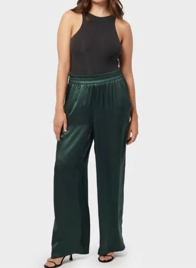 Lamade Silky Wide Leg Long Pant In Pine Green