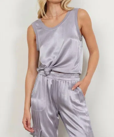 Lamade Silky You Tank Top In Chrome In Purple