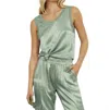 Lamade Silky You Tank Top In Moss