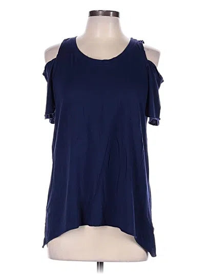 Pre-owned Lamade Sleeveless Top Blue Cold Shoulder Neckline Tops