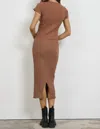 Lamade Slim Skirt In Clay In Grey