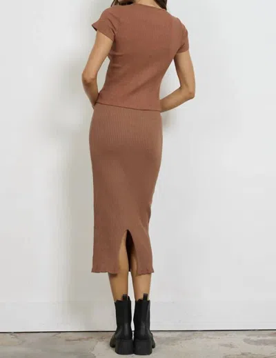Lamade Slim Skirt In Clay In Grey