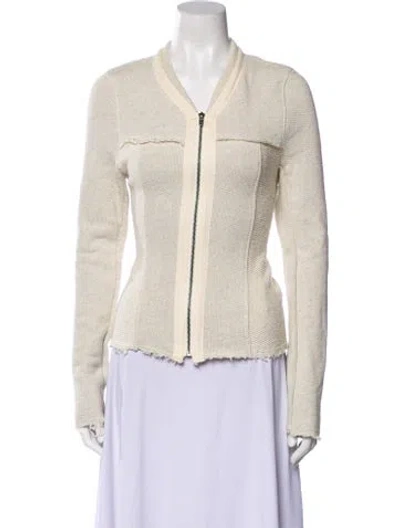 Pre-owned Lamade Striped Jacket In Neutral