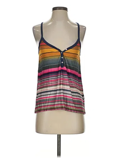 Pre-owned Lamade Tank Top Gray Plunge Neckline Tops