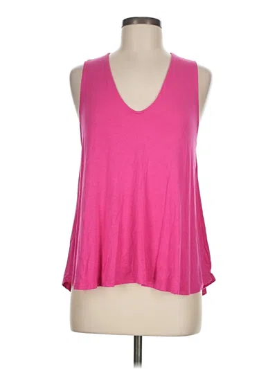 Pre-owned Lamade Tank Top Pink Plunge Neckline Tops