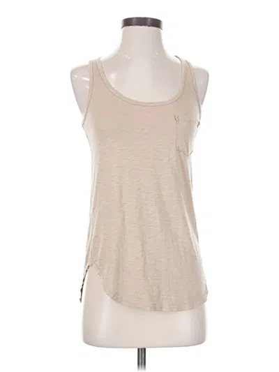Pre-owned Lamade Tank Top Tan Halter Neckline Tops