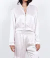 Lamade The Eighties Silky Bomber Jacket In Dove In Grey