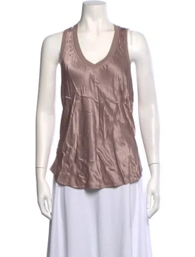Pre-owned Lamade V-neck Sleeveless Top In Pink