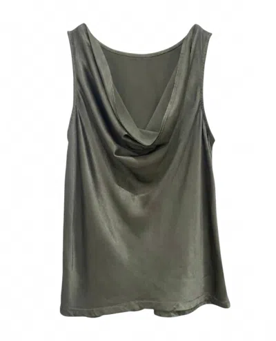 Lamade Women's Charlotte Satin Tank Top In Olive In Green