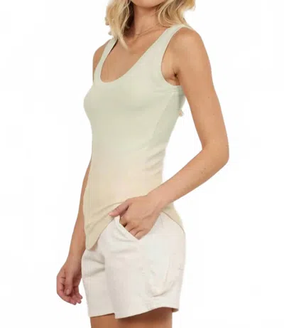 Lamade You Rib Tank In Canary In White