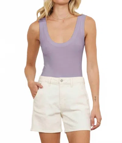 Lamade You Rib Tank In Chrome In Gray