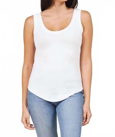 Lamade You Rib Tank Top In White In Multi