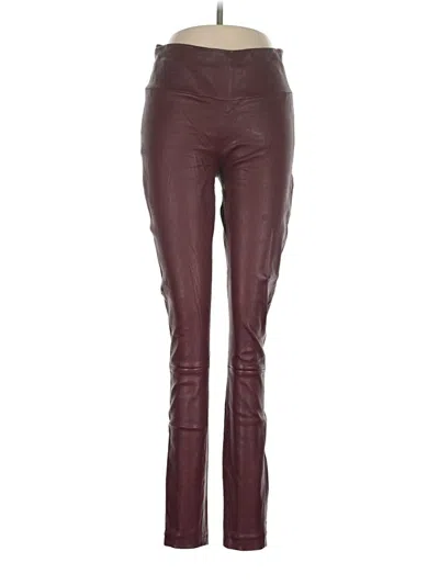 Pre-owned Lamarque Active Pants In Burgundy