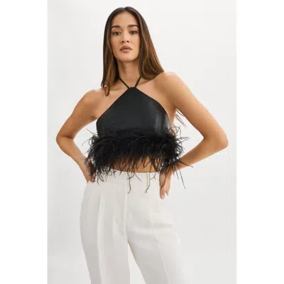 Lamarque Aissa Halter Top In Black