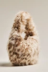 Lamarque Alix Faux-fur Mini Bag In Sand
