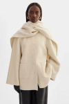 Lamarque Anca | Wool Scarf Jacket In Neutral