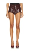 Lamarque X Revolve Annaise Hot Short In Patent Burgundy
