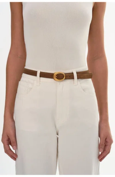Lamarque Antibes | Suede Leather Belt In Brown