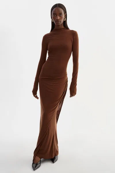 Lamarque Apolleni Maxi Dress In Brown
