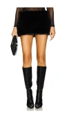 Lamarque Arcila Faux Fur Skirt In 블랙