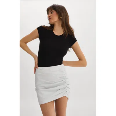 Lamarque Aricia Ruched Skirt In White