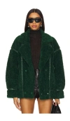 Lamarque Badu Faux Fur Jacket In Ê·¸ë¦°