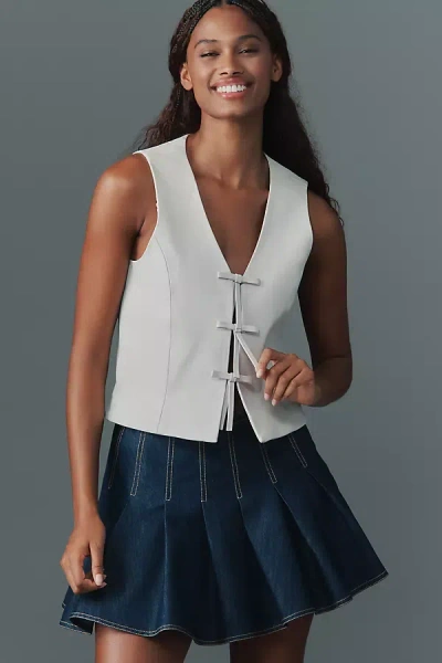 Lamarque Bastina Bow-front Top In White