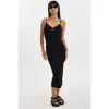 Lamarque Bettina Rib Knit Dress In Black