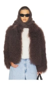 Lamarque Bianca Fur Jacket In Brown