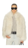 Lamarque Bianca Fur Jacket In White