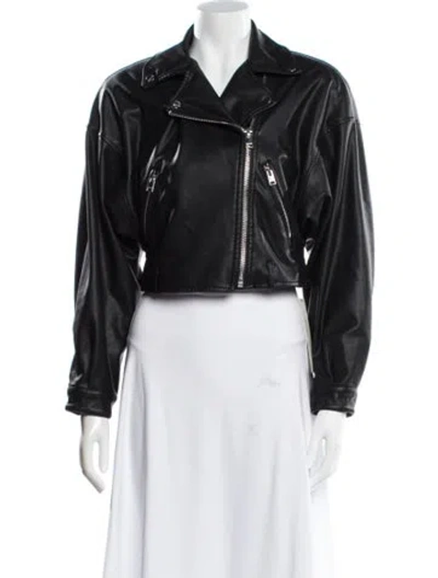 Pre-owned Lamarque Biker Jacket In Black