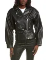 Lamarque Biker Jacket In Black