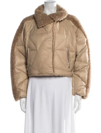 Pre-owned Lamarque Biker Jacket In Neutral