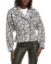 Lamarque Biker Jacket In White