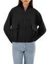 Lamarque Iriana Ribbed Collar Jacket In Black